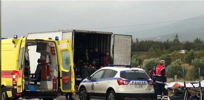 Polisi Yunani Temukan 41 Migran Di Dalam Truk Pendingin